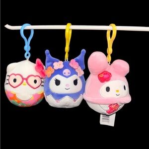 Hello kitty Squishmallow clip bundle